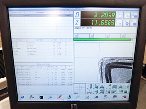 Simultaneous insert inspection and verification of tool diameter