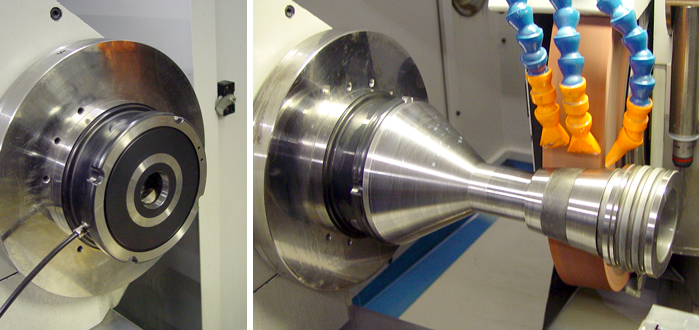 With Unilock, the part can stay with its fixture, go from the milling machine to turning to grinding