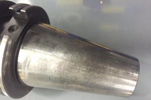 Using a toolholder with a worn taper can contribute to repeatability problems.