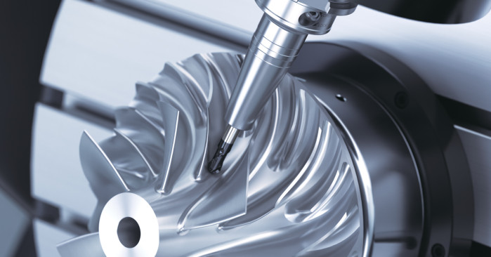 A BIG DAISHOWA hydraulic toolholder machining a workpiece.