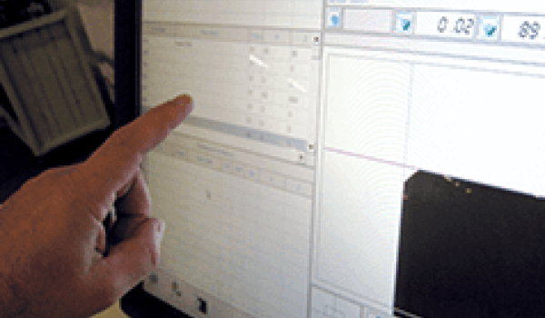 Touch-screen monitor.